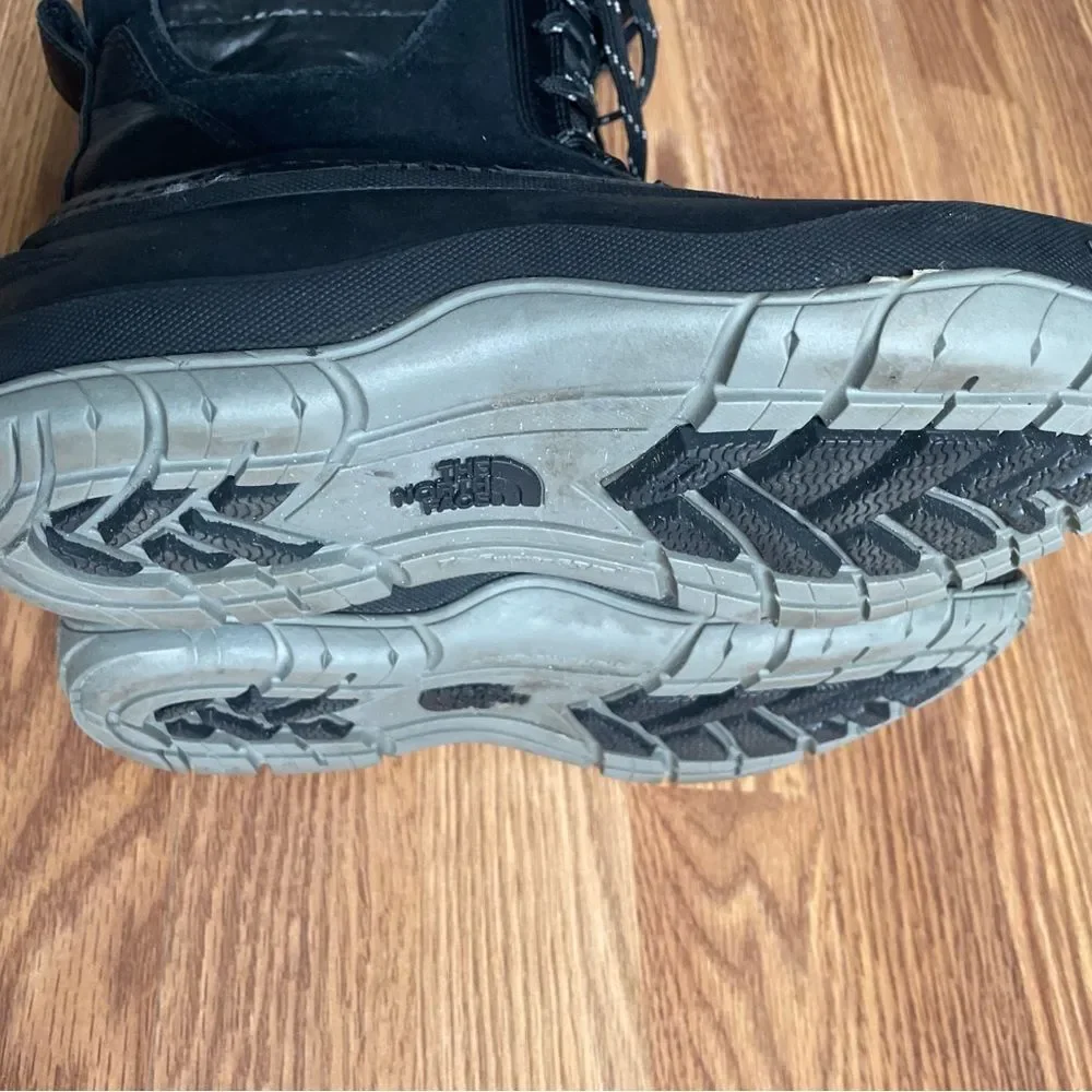 The-North-Face Womens Shellista Snow Boot Size 8 Waterproof Tall Lace Up Black